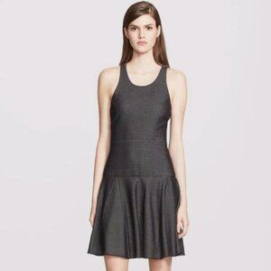 Rag & Bone Enigma Drop Waist Fit & Flare Dress Women's 6 Cotton Blend Neutral